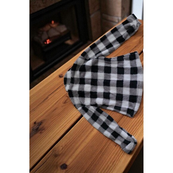 Speechless Kids Girls Black&White Faux Fur Button Jacket Cozy Sherpa Coat Sz 14 - Picture 10 of 11